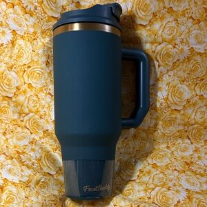 FrostBuddy Emerald Elegance Travel Mug with Handle lip balm & key chain 40 oz